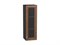Шкаф верхний с 1-ой остекленной дверцей Шале Graphite, Brown Dreamline, 920, 300 В*Ш*Г 920*300*320, фасад МДФ/Стекло  Brown Dreamline, корпус  Graphite ms2510VVT_53808