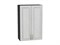 Шкаф верхний с 2-мя дверцами Шале Graphite, White Dreamline, 920, 600 В*Ш*Г 920*600*320, фасад МДФ  White Dreamline, корпус  Graphite ms2510VVT_53817