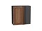 Шкаф верхний прямой угловой Шале Graphite, Brown Dreamline, 720, 700 В*Ш*Г 716*700*345, фасад МДФ  Brown Dreamline, корпус  Graphite ms2510VVT_60348