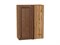 Шкаф верхний прямой угловой Шале Дуб Вотан, Brown Dreamline, 920 В*Ш*Г 920*700*345, фасад МДФ  Brown Dreamline, корпус  Дуб Вотан ms2510VVT_61289