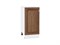 Шкаф нижний с 1-ой дверцей Шале Белый, Brown Dreamline, 400 В*Ш*Г 816*400*480, фасад МДФ  Brown Dreamline, корпус  Белый ms2510VVT_53958