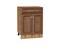 Шкаф нижний с 2-мя дверцами и ящиком Шале Дуб Вотан, Brown Dreamline, 600 В*Ш*Г 816*600*480, фасад МДФ  Brown Dreamline, корпус  Дуб Вотан ms2510VVT_61378