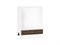 Шкаф нижний под духовку Шале Белый, Brown Dreamline, 600 В*Ш*Г 816*600*476, фасад МДФ  Brown Dreamline, корпус  Белый ms2510VVT_53877
