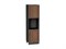 Шкаф пенал с 2-мя дверцами под технику Шале Graphite, Brown Dreamline, 2140 В*Ш*Г 2132*600*576, фасад МДФ  Brown Dreamline, корпус  Graphite ms2510VVT_54025