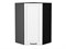 Шкаф верхний угловой Дублин Graphite, Special White, 920 В*Ш*Г 920*600*600, фасад МДФ  Special White, корпус  Graphite ms2510VVT_73238