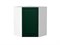 Шкаф верхний угловой Дублин Белый, Special Green, 720 В*Ш*Г 716*600*600, фасад МДФ  Special Green, корпус  Белый ms2510VVT_73219