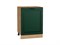Шкаф нижний с 1-ой дверцей Дублин Дуб Вотан, Special Green, 600 В*Ш*Г 816*600*478, фасад МДФ  Special Green, корпус  Дуб Вотан ms2510VVT_73389