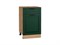 Шкаф нижний с 1-ой дверцей и ящиком Дублин Дуб Вотан, Special Green, 500 В*Ш*Г 816*500*478, фасад МДФ  Special Green, корпус  Дуб Вотан ms2510VVT_73478