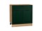 Шкаф нижний с 2-мя дверцами и ящиком Дублин Дуб Вотан, Special Green, 800 В*Ш*Г 816*800*478, фасад МДФ  Special Green, корпус  Дуб Вотан ms2510VVT_73572