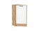 Шкаф нижний торцевой Дублин Дуб Вотан, Special White В*Ш*Г 816*296*552, фасад МДФ  Special White, корпус  Дуб Вотан ms2510VVT_73670