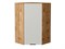 Шкаф верхний угловой Евро Дуб Вотан, Агат, 920 В*Ш*Г 920*600*600, фасад МДФ  Агат, корпус  Дуб Вотан ms2510VVT_61986