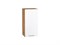 Шкаф верхний с 1-ой дверцей Валерия-М Дуб Вотан, Белый глянец, 720, 350 В*Ш*Г 716*350*318, фасад МДФ  Белый глянец, корпус  Дуб Вотан ms2510VVT_65419