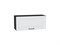 Шкаф верхний горизонтальный Ницца Graphite, Blanco, 800 В*Ш*Г 358*800*318, фасад МДФ  Blanco, корпус  Graphite ms2510VVT_43891