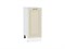 Шкаф нижний с 1-ой дверцей Ницца Белый, Дуб крем, 350 В*Ш*Г 816*350*478, фасад МДФ  Дуб крем, корпус  Белый ms2510VVT_65516