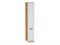 Шкаф пенал с 2-мя дверцами Ницца Дуб Вотан, Blanco, 2340, 400 В*Ш*Г 2336*400*574, фасад МДФ  Blanco, корпус  Дуб Вотан ms2510VVT_64577