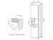 Шкаф пенал с 2-мя дверцами под технику Ницца Белый, Агат, 2340 В*Ш*Г 2336*600*574, фасад МДФ  Агат, корпус  Белый ms2510VVT_55060