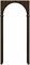 Aрка ПВХ Браво Dark Barnwood 230*70-150*40 sp2510BR_016-0521