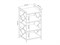 Стеллаж Signal TABLO R4 (дуб/темно-коричневый) ms2601SIGHAL_TABLOR4