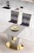 Стол обеденный Halmar VALENTINO 160 раскладной (светло-серый/золотой) ms2601SIGHAL_V-CH-VALENTINO-ST