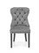 Стул кухонный Halmar MIYA (серый/черный) ms2601SIGHAL_V-CH-MIYA-KR-POPIEL