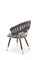 Стул кухонный Halmar K551 (серый/черный/золотой) ms2601SIGHAL_V-CH-K/551-KR-POPIELATY