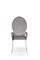 Стул кухонный Halmar K555 (серый/серебряный) ms2601SIGHAL_V-CH-K/555-KR