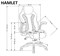 Кресло компьютерное Halmar HAMLET (черный/серый) ms2601SIGHAL_V-CH-HAMLET-FOT