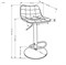 Стул барный Halmar H-120 (черный/золотой) ms2601SIGHAL_V-CH-H/120-CZARNY