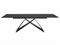 Стол обеденный Signal WESTIN Ceramic 160 раскладной (черный Sahara Noir/черный мат) ms2601SIGHAL_WESTINCCC160