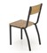 Комплект Halmar MILTON стол+ 4 стула (натуральный/черный) ms2601SIGHAL_V-CH-MILTON-ZESTAW