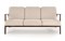 Диван HALMAR MILANO 3S tap. Castel 15 бежевый/орех ms2601SIGHAL_V-PL-MILANO_3S-SOFA-BEZOWY