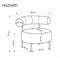 Кресло HALMAR HAZARD бежевый/черный ms2601SIGHAL_V-CH-HAZARD-FOT-BEZOWY