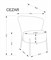 Кресло Halmar CEZAR (бежевый) ms2601SIGHAL_V-CH-CEZAR-FOT-BEZOWY