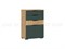 Комод Роджина  Графит/Дуб крафт белый pn26mf_885773074