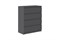 Комод  KOM4S  ЭЛАИН  ШxВxГ 700x845x283 Антрацит BRW_0000136063000163846