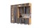Кухня Рио NEW (металл) 3,2/1260м (490) Компоновка №7 (Железный камень, Дуб Крафт (Дуб вотан)) фасад ЛДСП 16 мм / Стекло pnnon26mf_08-243629 (419736)